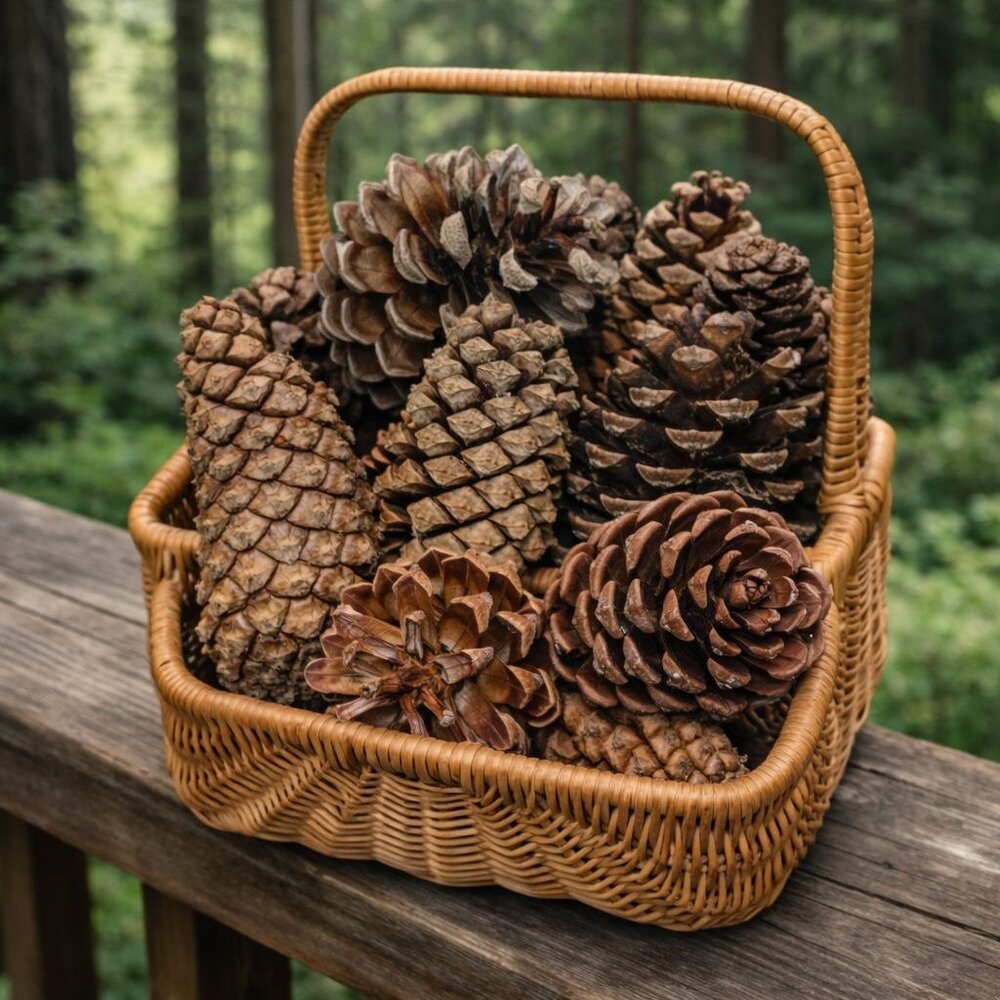 Jeffrey Pinecones – Pack of 10 (Open & Closed) | Cleaned, Cured, Natural Forest - Picture 2 of 2